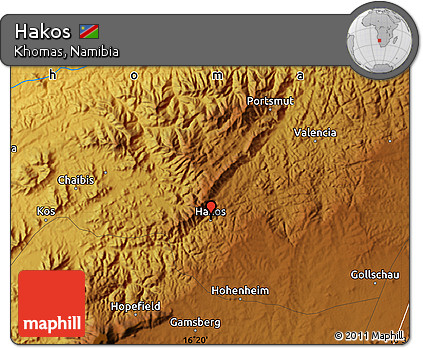 Physical Map of Hakos