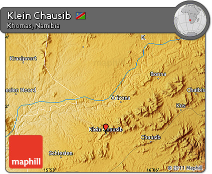 Physical Map of Klein Chausib