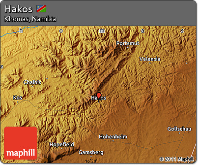Physical Map of Hakos