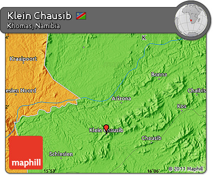 Political Map of Klein Chausib