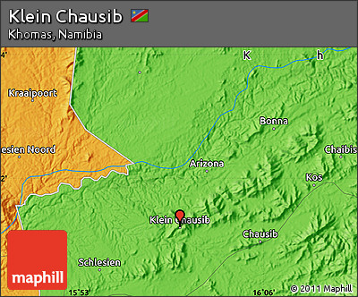 Political Map of Klein Chausib