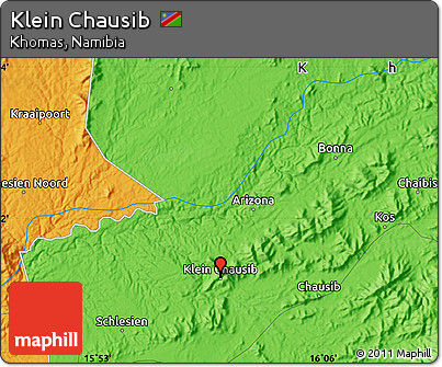 Political Map of Klein Chausib