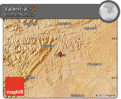 Satellite Map of Valencia