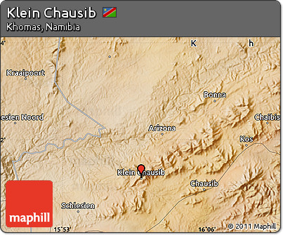 Satellite Map of Klein Chausib