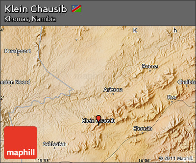 Satellite Map of Klein Chausib