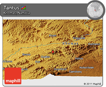 Physical Panoramic Map of Tantus