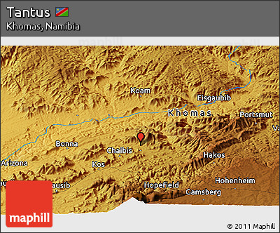 Physical Panoramic Map of Tantus