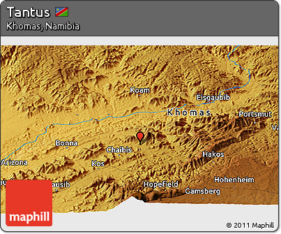 Physical Panoramic Map of Tantus