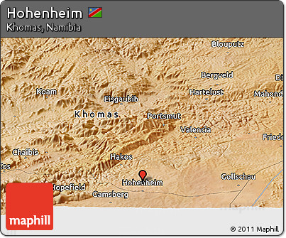 Satellite Panoramic Map of Hohenheim
