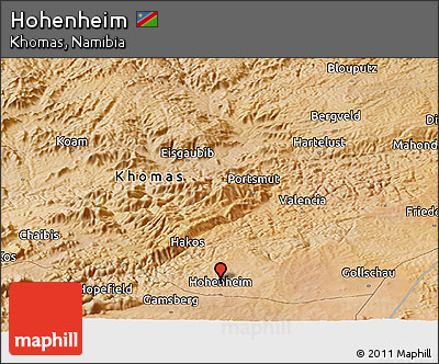 Satellite Panoramic Map of Hohenheim