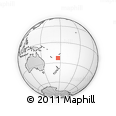 Outline Map of the Area around 23° 3' 19" S, 176° 1' 30" E, rectangular outline