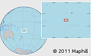 Gray Location Map of the area around 23° 3' 19" S, 176° 43' 29" W