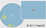 Savanna Style Location Map of the area around 23° 3' 19" S, 176° 43' 29" W