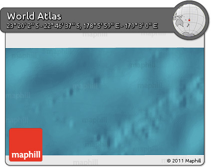Satellite 3D Map of the Area around 23° 3' 19" S, 178° 34' 29" E