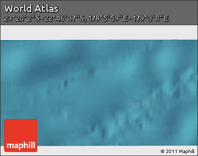 Satellite 3D Map of the Area around 23° 3' 19" S, 178° 34' 29" E