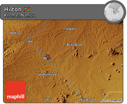 Physical 3D Map of Hilton