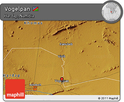 Physical 3D Map of Vogelpan