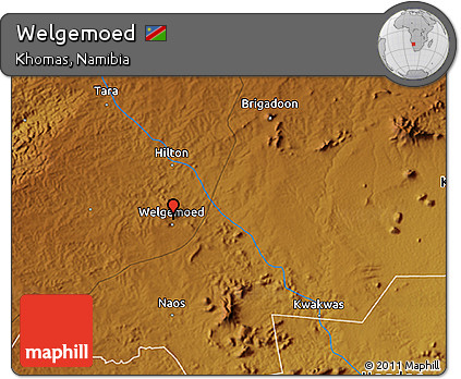 Physical 3D Map of Welgemoed