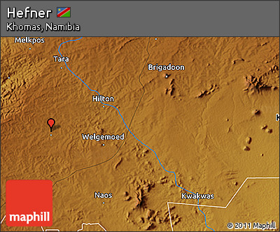 Physical 3D Map of Hefner