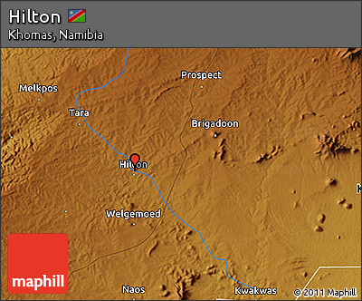 Physical 3D Map of Hilton