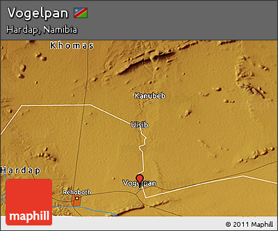 Physical 3D Map of Vogelpan