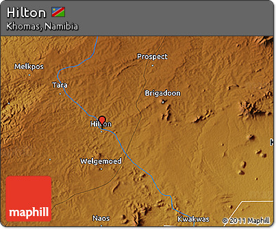 Physical 3D Map of Hilton