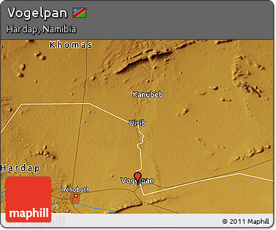 Physical 3D Map of Vogelpan