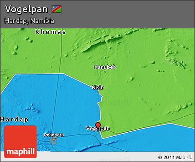 Political 3D Map of Vogelpan