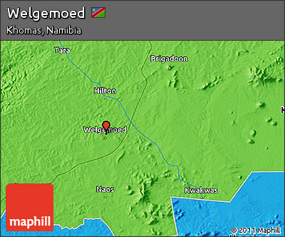 Political 3D Map of Welgemoed