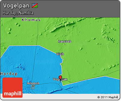 Political 3D Map of Vogelpan