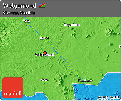 Political 3D Map of Welgemoed