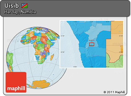 Political Location Map of Uisib