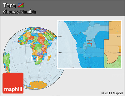 Political Location Map of Tara