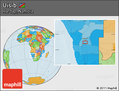 Political Location Map of Uisib