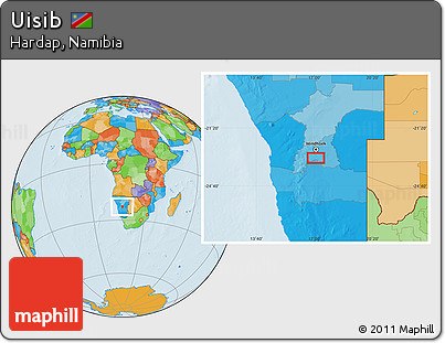 Political Location Map of Uisib