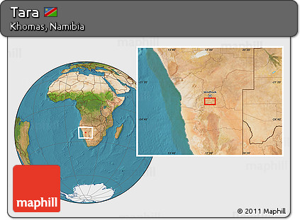 Satellite Location Map of Tara