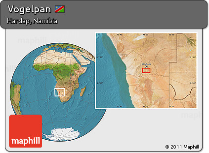 Satellite Location Map of Vogelpan