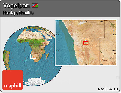 Satellite Location Map of Vogelpan