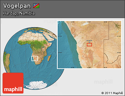 Satellite Location Map of Vogelpan