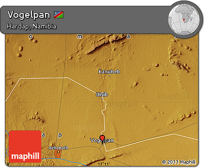 Physical Map of Vogelpan