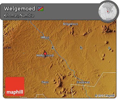 Physical Map of Welgemoed