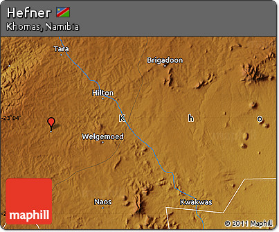 Physical Map of Hefner