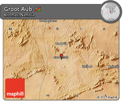 Satellite Map of Groot Aub