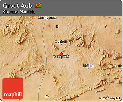 Satellite Map of Groot Aub