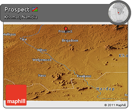 Physical Panoramic Map of Prospect