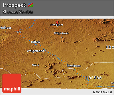 Physical Panoramic Map of Prospect