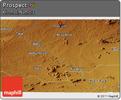 Physical Panoramic Map of Prospect