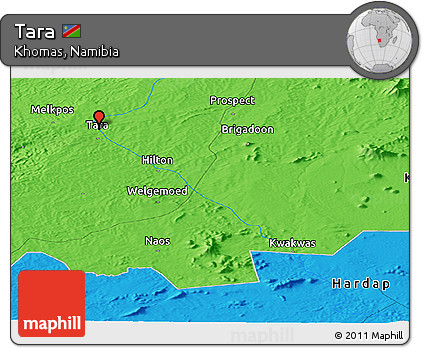 Political Panoramic Map of Tara