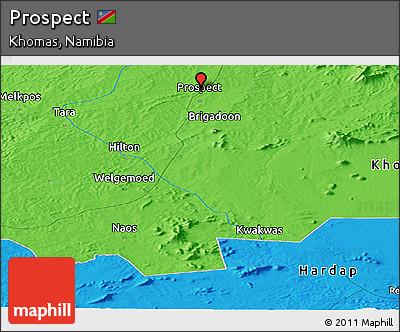 Political Panoramic Map of Prospect