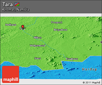 Political Panoramic Map of Tara